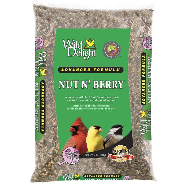 Wild Delight 366200 20-Pound Nut N-Berry Birdfood, 20 lb