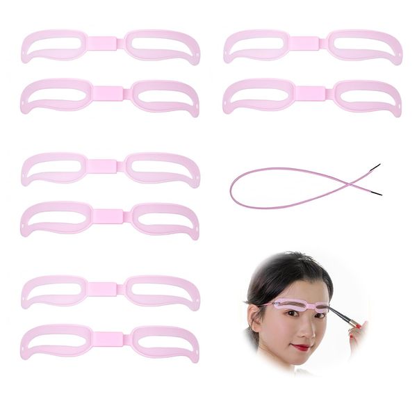 Eyebrow Template [2 Pairs] Eyebrow Brush, Eyebrow Cut, Eyebrow Shaping Tool, Eyebrow Stencil, Thin Eyebrow Maker, Eyebrow Plate, Easy to Use, Makeup Tool