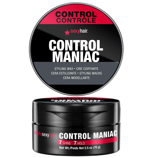 SexyHair Style Control Maniac Styling Wax, 2.5 Oz | Provides Definition | Long Lasting Shapes and Styles | Adds Shine