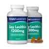 Lecithin 1200 mg Capsules | High Purity Soy Lecithin | 240 Capsules | GMP Certified & Made in the UK | Naturally Available in the Body | Essential Source of Phospholipids