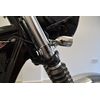 Alchemy Parts Motorbike Indicator Relocation Brackets Fork Mount 31-36mm Adjustable - CHROME