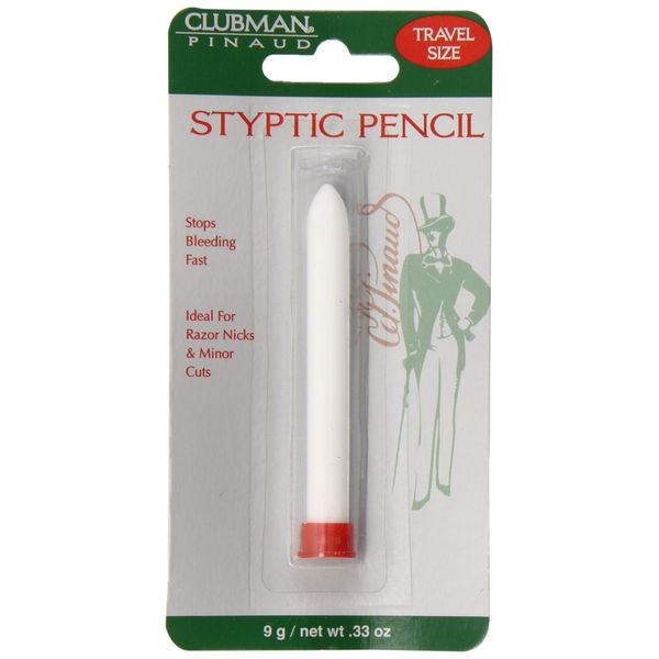 Pinaud Clubman Travel Size Styptic Pencil, 0.33 Ounce (Pack of 6)