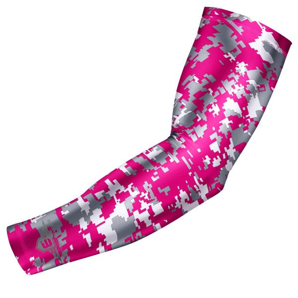 BUCWILD SPORTS Compression Arm Sleeve - Youth & Adult Sizes - Baseball Football Basketball Sports (1 Arm Sleeve)