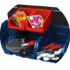 Performance Tool W5195 Storage Bin Set, 15-Piece, Red/Blue