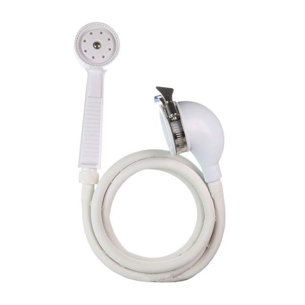 Danco 10086 VersaSpray Portable Hand Held Shower Head Sprayer Fits Bathtubs Without Diverter, 1 Pack, White