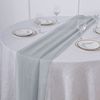 35 Silver 72" Premium Chiffon Extra Long Table Runners Wedding Party Supplies