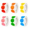 Iyowei 3000 PCS Round Labels, Color Coding Dots Stickers 2.5cm/1" for Colour Coding (6 Rolls)