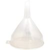 Whitefurze Plastic Funnel (WT888/1), 1-Pack, White/Clear, 14cm (5.5")
