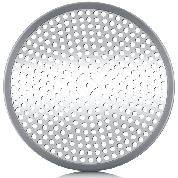 Shower Drain Protector Mesh Shower Drain Cover Stainless Steel Shower Drain Hair Trap Good Grips Bathtub Hair Catcher Shower Drain Cover Plate Bathroom Sink Strainer for Kitchen Floor, 4.65 Inches