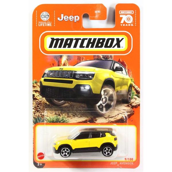 Matchbox 2023 #009 Jeep Avenger Yellow