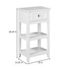 Teamson Home Dawson Side Table with Drawer and Shelves