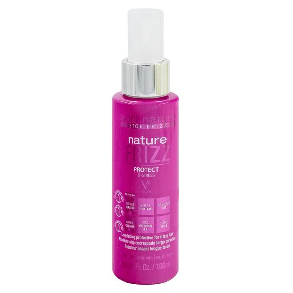 abril et nature - Nature Frizz Protect - Heat Protection for Hair - 100 ml - Prevents Damage from Straighteners or Hair Dryers - Keratin Treatment - Vegan Product