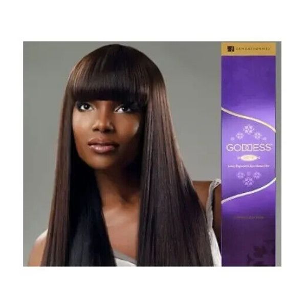 Sensationnel Goddess Remi Luxury Virgin Human Hair Yaki 12" Color 1B