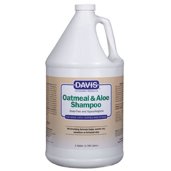 Oatmeal and Aloe Pet Shampoo Soothing Hypoallergenic Moisturizing Formula Gallon