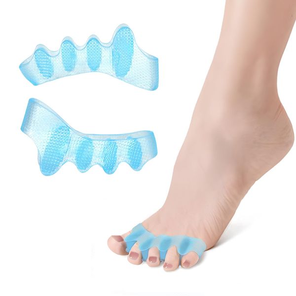 FROADB Toe Separators for Women and Men, yoga toes, Silicone Toe Spacers, Correct Toes Spreaders for Feet, Toe Separators for Overlapping Toes, Hammer Toe, Crooked Toes, Athletic (2 Count)