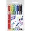 STABILO pointMax - Nylon-Tip Sign Pen - Pack of 8 - Assorted Colours