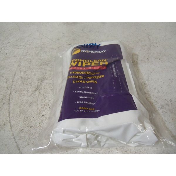 TechSpray 2350-100 Wipe; TechClean; Dry; Pack; 8"x10" ; 100 Wipes