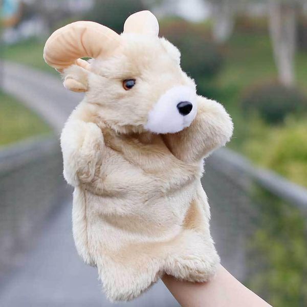 Hand Puppets Goat Plush Animals Toys for Imaginative Pretend Play Storytelling Gifts for Kids Boys Girls