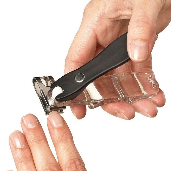 CAREOR 360 Degree Rotary Nail Clipper | Stainless Steel Sharp Blade Fingernail Toenail Clipper, Trimmer And Cutter Toe nail Clipper - Ergonomic Design To Easily Trim Finger And Toenails (Black)