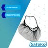 SAFEKO Disposable Honeycomb Nylon Beard Nets | Breathable, Durable | 100 Count [BLACK | 18"]