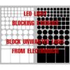 LED Light Blocking Blackout Stickers for Electronic LEDs 2 Sheets MADE IN USA