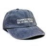 Vivian Flytrap Unisex Chance Would Be A Fine Thing Washed Embroidered Dad Baseball Cap - Blue