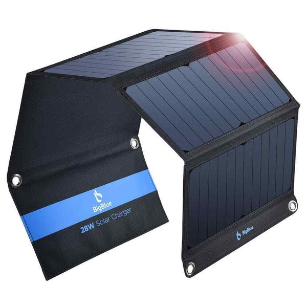 28W Solar Panels,Portable Battery Charger,Compatible w/Most Devices,IPX4 Waterpr