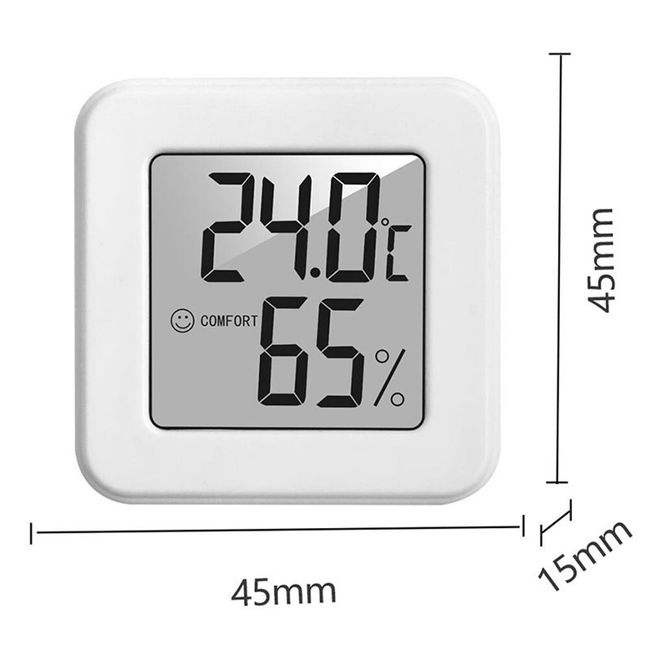 Digital LCD Thermometer with Electronic Display for Environmental  Temperature Measurement