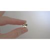 Generic Micro mini extra tiny silver flower acrylic hair claw clip (Clip quantity: 10 Clips)