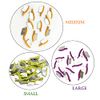 Dental Wedge Guard with Metal Plastic Knife and Protection Matrix for Teeth Interproximal Area 50pcs/box (SMALL)