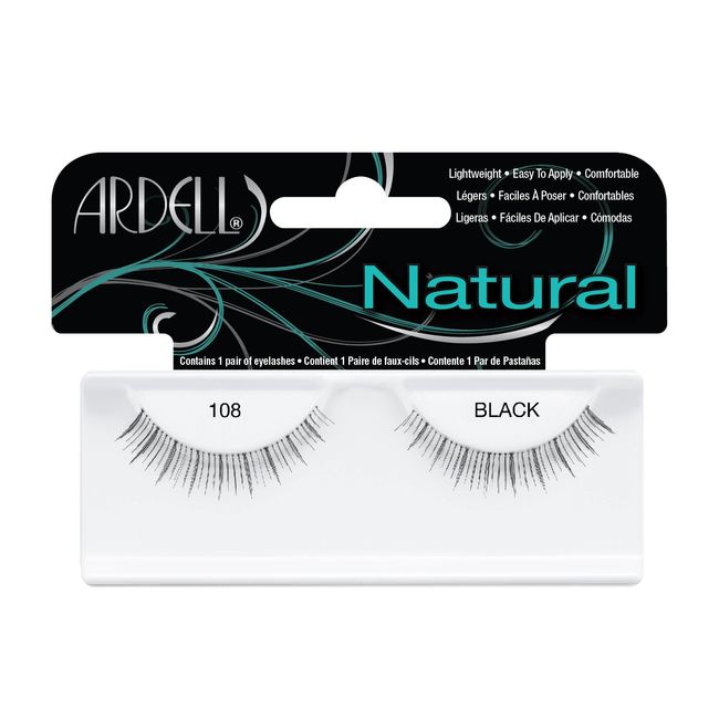 Ardell Fashion Lashes Pair - 108 Black, (Pack of 4)