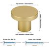 LONTAN 10 Pack Gold Drawer Knobs Gold Kitchen Knobs Round Cabinet Knobs Cupboard Knobs Brass Kitchen Door Knobs Aluminum Alloy Door Knobs and Handles Gold Door Knobs for Wardrobes,LS7069BB
