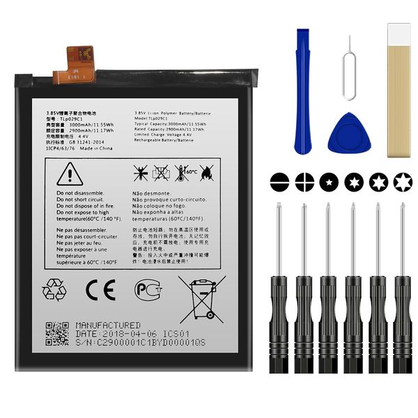 For BlackBerry Key2 LE BBE100-4 Replacement TLP029C1 Battery Tool