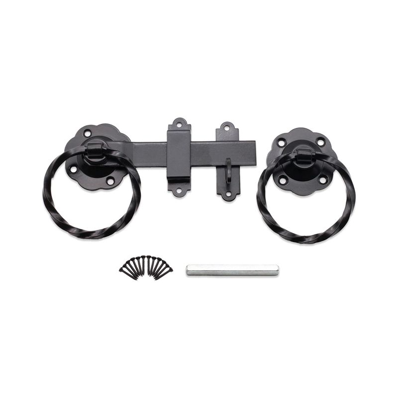 Infinity Decor 6” 150mm Heavy Duty Twisted Ring Gate Latch Lock Set in ...