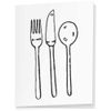 4 x 'Cutlery Set' Gift Tags/Labels (GI00030754)
