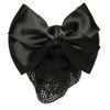 GLOBAL BOX Ribbon Barrette with Net Simple Chignon, 1 Piece (Black A)