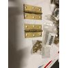 2-1/2" x 1-5/8" Butt Hinge Brass Finish Full Surface Mounting Sq Corner 20/2PK