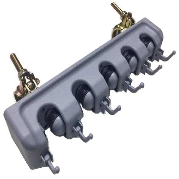 Multi Hanger, Umbrella Stand, Clamped, Broom, Single Tube Mountable, Clean, Sorting Supplies