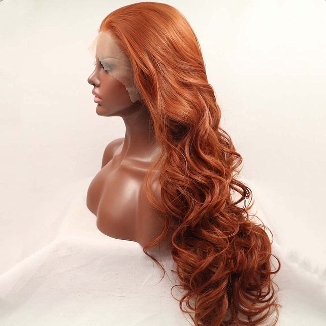  Xiweiya long blonde synthetic lace front wigs wavy