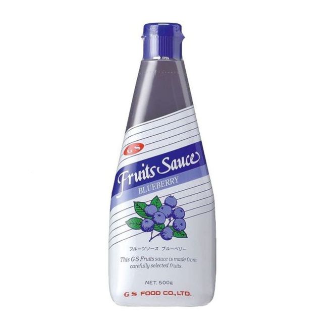 GS Food Fruit Sauce, Blueberry, 17.6 oz (500 g)