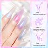 Supwee Pearl Gel Nail Polish Set - 6 Colors Thread Shell Gel Polish Glitter Shimmer Soak Off UV LED Lamp Shiny Pearlescsent Spiral Effect for Home Salon Manicure Gel Nail Kit