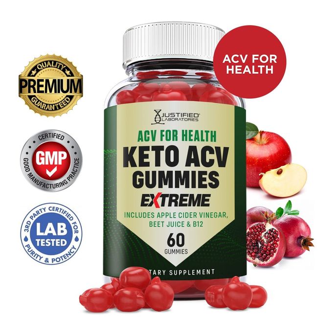 ACV For Health Keto Extreme ACV Gummies 2000MG Apple Cider Vinegar  60