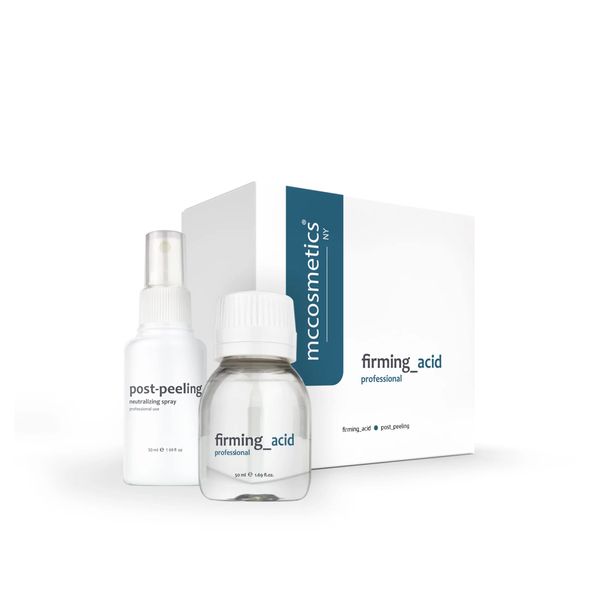 MCCosmetics NY | Firming Acid Pack (with Post Peeling Neutralizing Spray) | Lactic acid 20% and DMAE 3% | 50ml | Medical Grade Cosmetics | Made in Spain