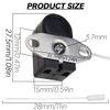 Acmerota 6Pack Recessed Cord Switch Mini Pull Cord Switch 2A 250V AC On-Off Pull Cord Switch Side Pull Wall Light Switch for Pendant Lights Bathroom Light Pull Cord Switch