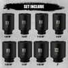 8PCS 1/2"Dr. Deep Impact Socket Set-SAE, 1-9/16" to 2", 6-Point CR-MO