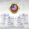 Ecofam Chewable Xylitol Toothpaste Tablets - 90 Natural Vanilla Mint Whitening Tabs - Eco Friendly Zero Waste Glass Jar - Fluoride-Free -with Nano Hydroxyapatite - Vegan - Made in The USA