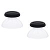 eXtremeRate Black Clear Dual-Color Replacement Thumbsticks for ps5 Controller, for ps5 Controller Analog Stick, Custom Joystick for ps4 All Model Controller