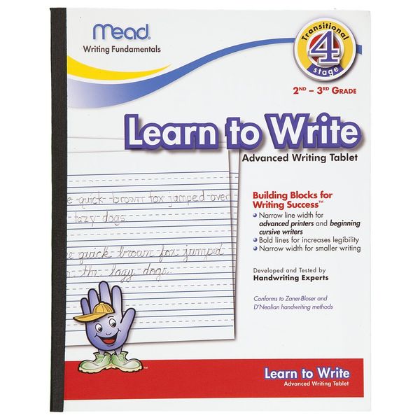 Mead Learn to Write Tablet, 10 x 8-Inches, 40 Sheets (48068)