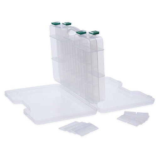 Zite Fishing Tackle Box Fishing Large Double-Sided Fishing Accessories Fishing Box Also Ideal as a Bait Box 29.5 x 19 x 6 cm