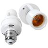 INGQI Motion Activated Light Sockets, Motion Screw Bulb Adapter Sockets,E26/E27 Auto On/Off Sensor for Garage,Basement,Patio(2 Pack)